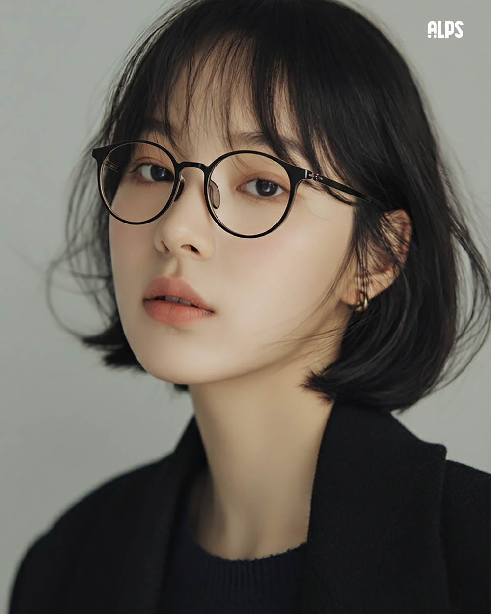 국산 그릴아미드 TR 원형 뿔테 8302