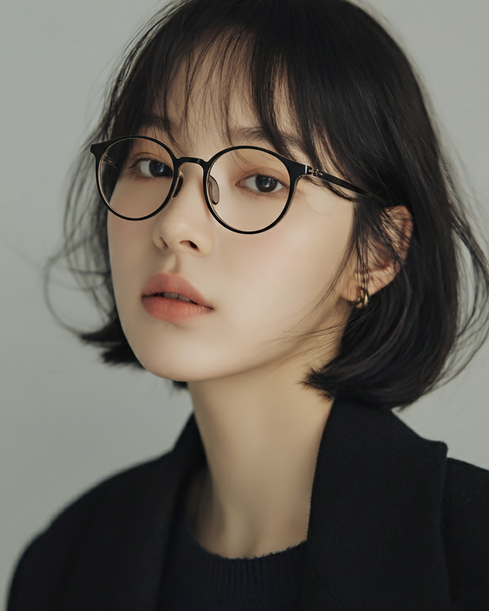 국산 그릴아미드 TR 원형 뿔테 8302