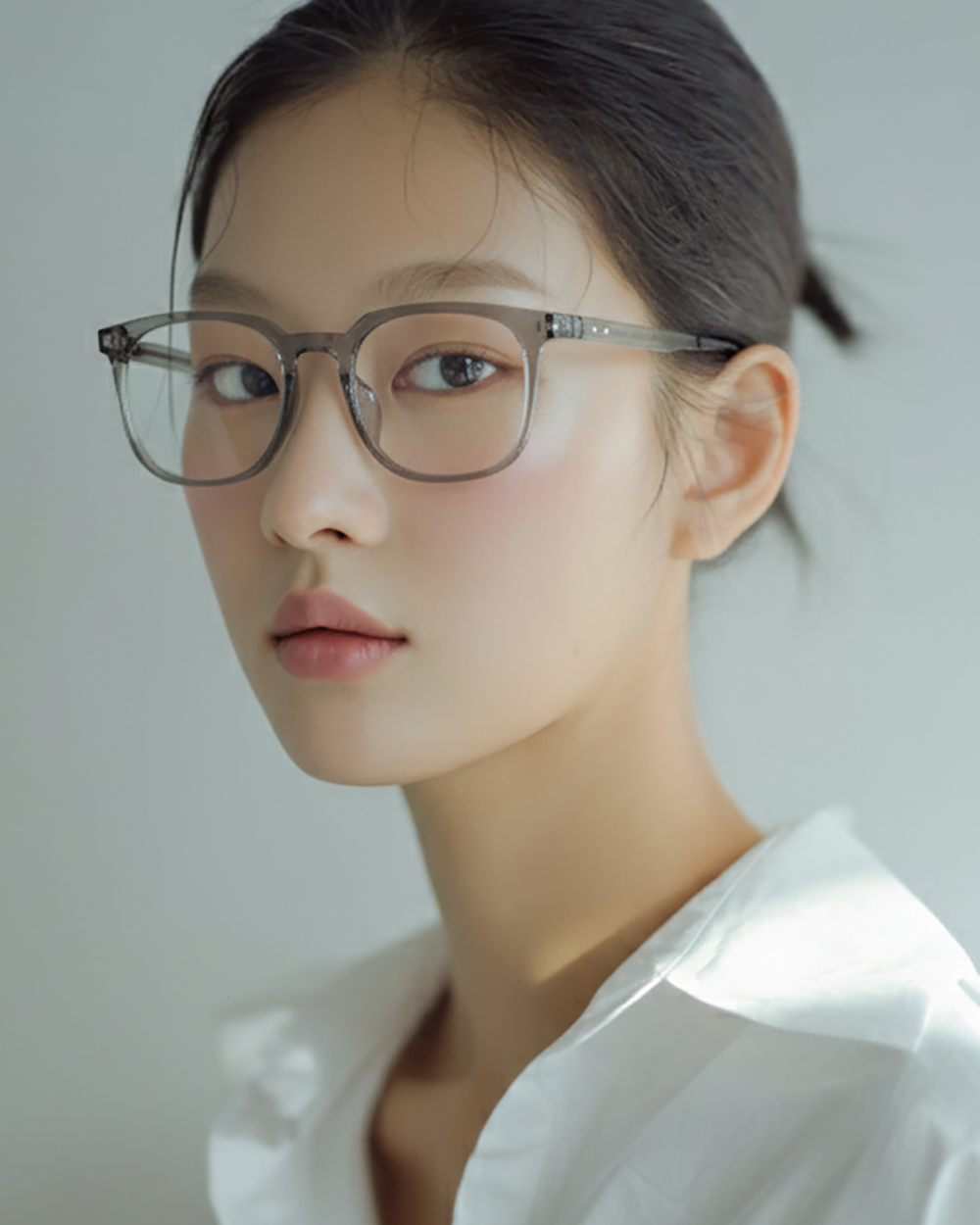 국산 그릴아미드 TR 사각 뿔테 8309